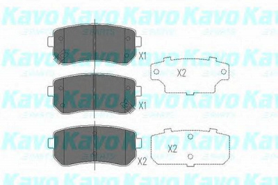 KAVO PARTS kbp4007 -  Комплект тормозных колодок, дисковый тормоз
